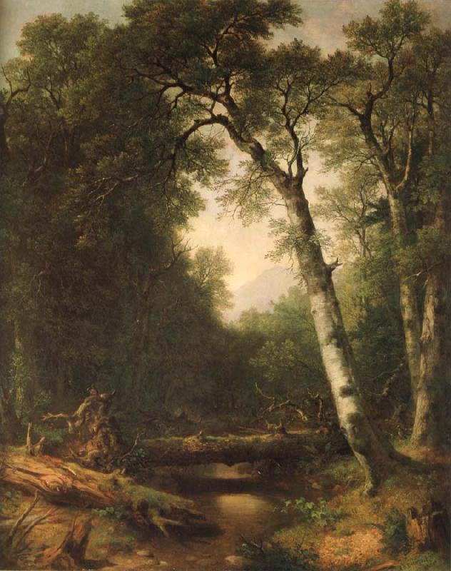 Asher Brown Durand Ein Bach im  Wald